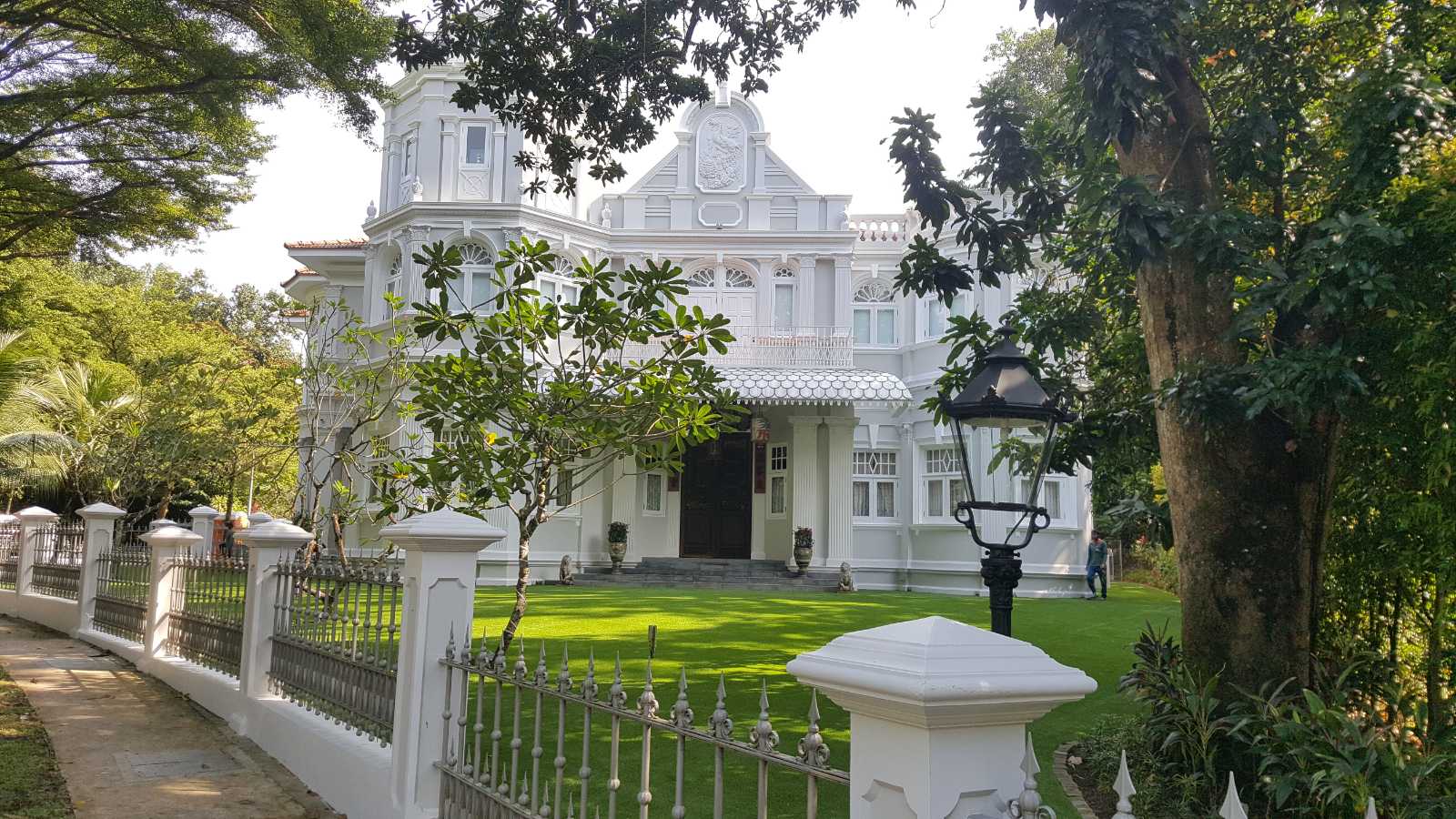 Artificial grass front lawn at a heritage colonial bungalow on Peirce Drive, Singapore