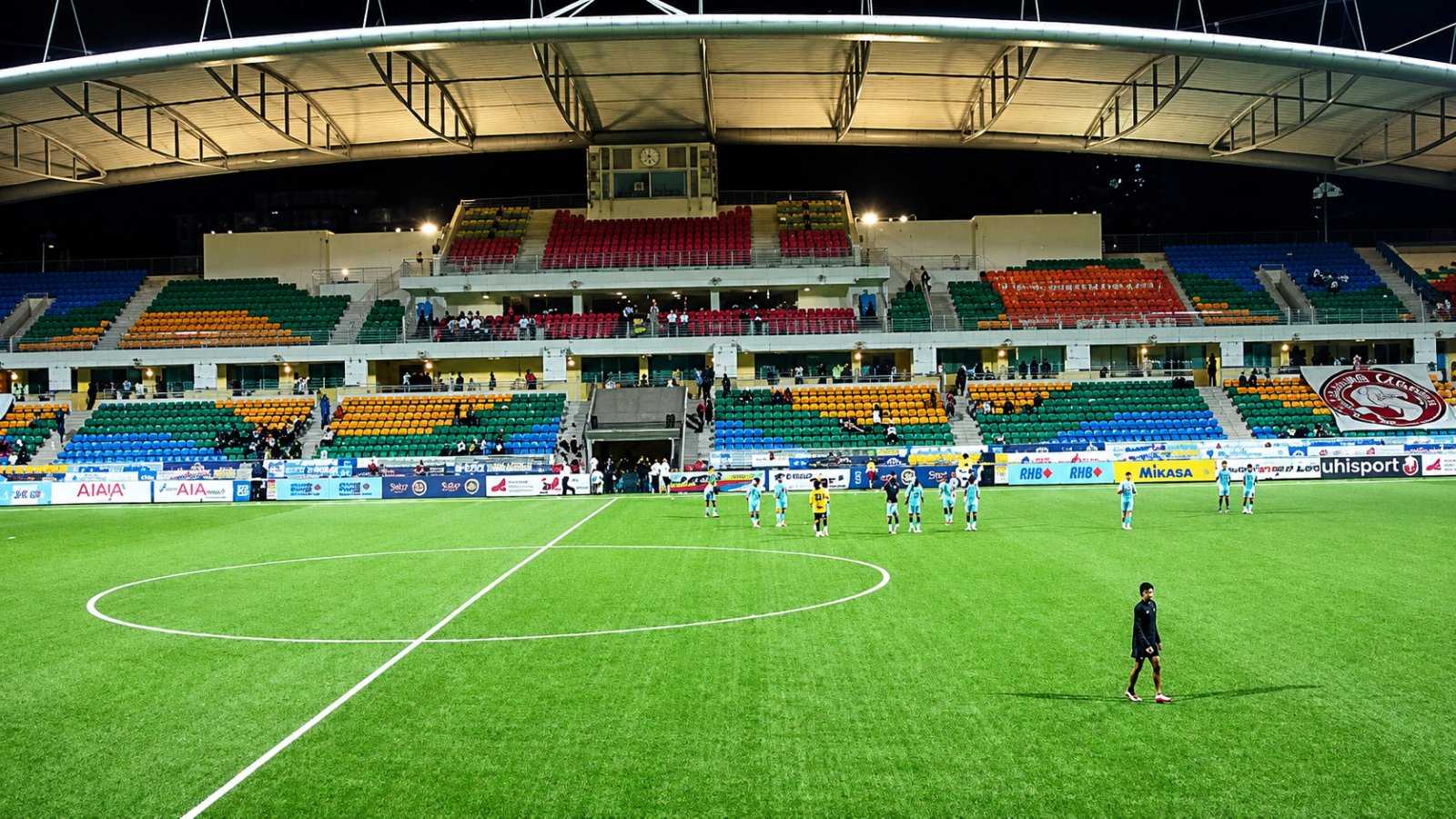 Artificial sports turf football pitch at Jalan Besar Stadium